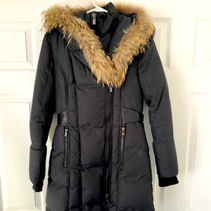 Bod & Christensen Black Real Fur Coat size S